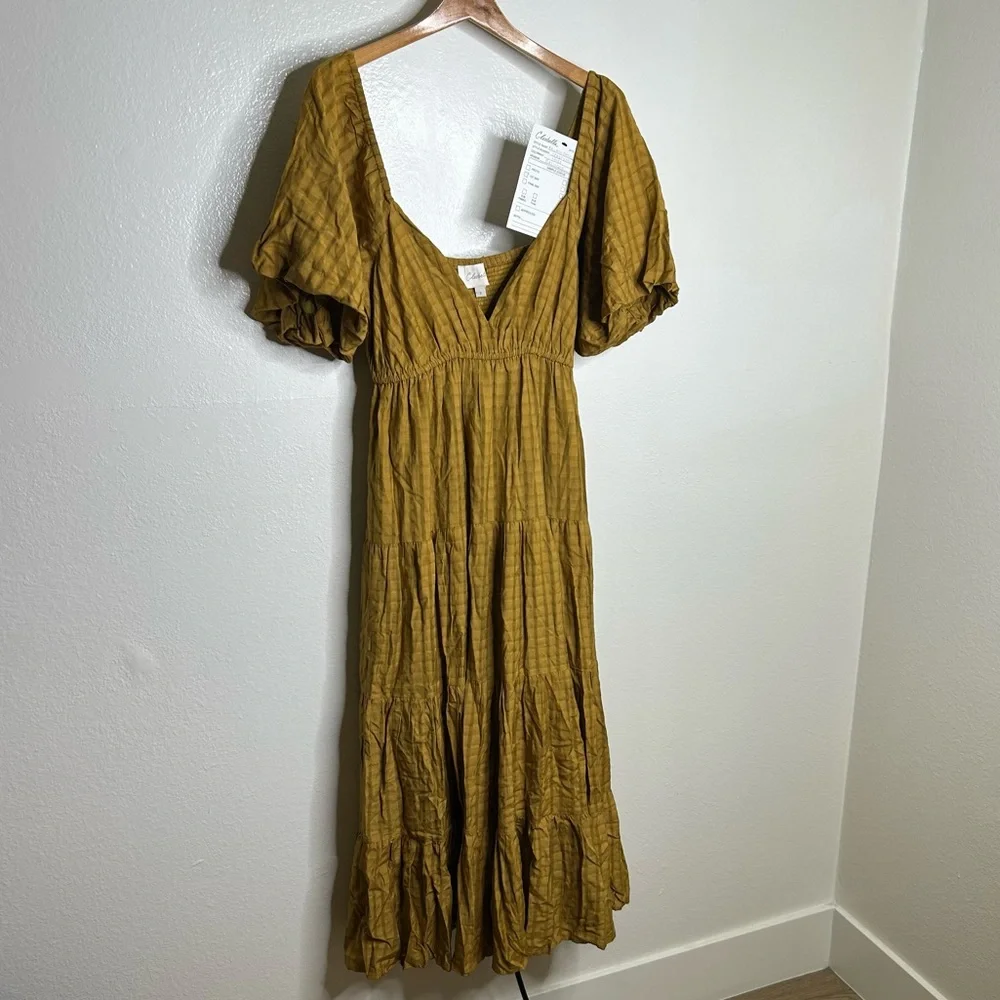 NWT Cleobella Kailani Goldie Cotton Midi Dress SAMPLE Size Small - Picture 3 of 16